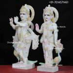 Marble Radha Krishna Statue