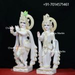 Marble Radha Krishna Statue