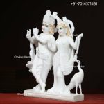 Marble Radha Krishna Statue