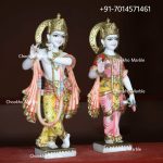 Marble Radha Krishna Statue