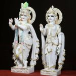 Marble Radha Krishna Statue