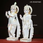 Marble Radha Krishna Statue