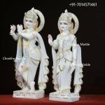 Marble Radha Krishna Statue