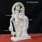 Marble Radha Krishna Statue