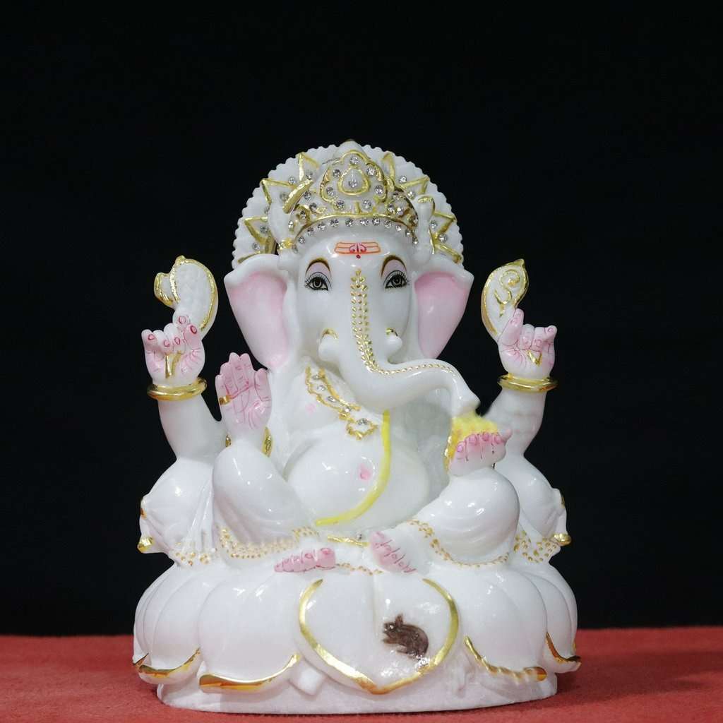 Ganesh Statue In Marble