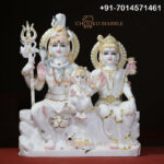 Shiv Parivar Marble Statue