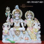 Shiv Parivar Marble Statue