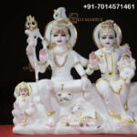 Shiv Parivar Marble Statue