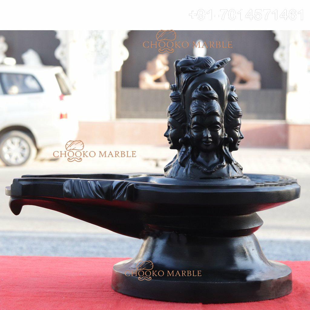 Shivling Marble Statue