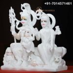 Shiv Parivar Marble Statue