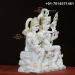 Shiv Parivar Marble Statue