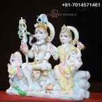 Shiv Parivar Marble Statue