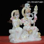 Shiv Parivar Marble Statue